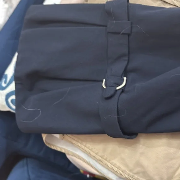 The Limited Women's Navy Double-Breasted 3/4” Trumpet Sleeve Blazer - Picture 4 of 4